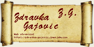 Zdravka Gajović vizit kartica